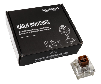 Przełączniki do klawiatury Glorious Kailh Box Brown Switches (120 szt.)